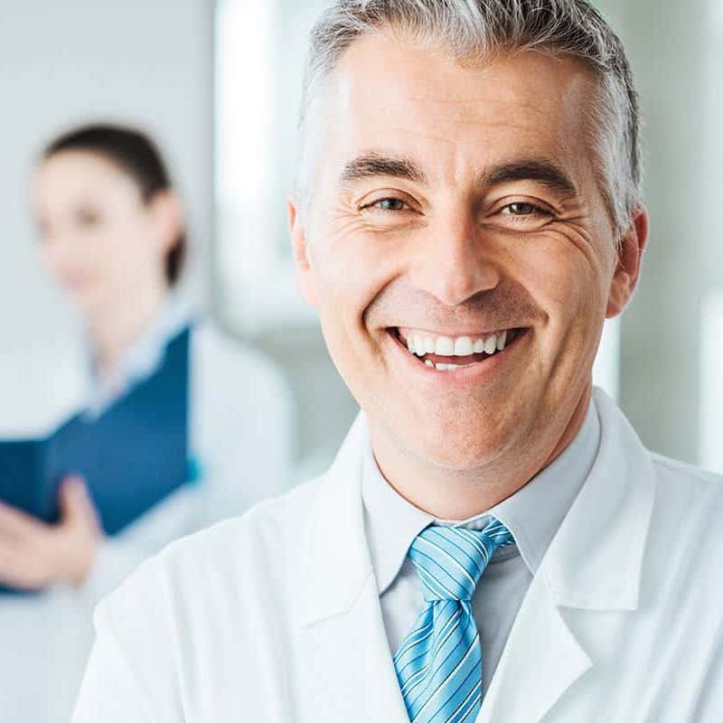 Smiling LASIK doctor